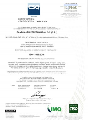 CSQ  ISO 13485